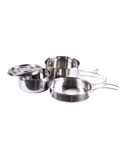 Mil-Tec Kitchen in acciaio inox 4 pezzi.