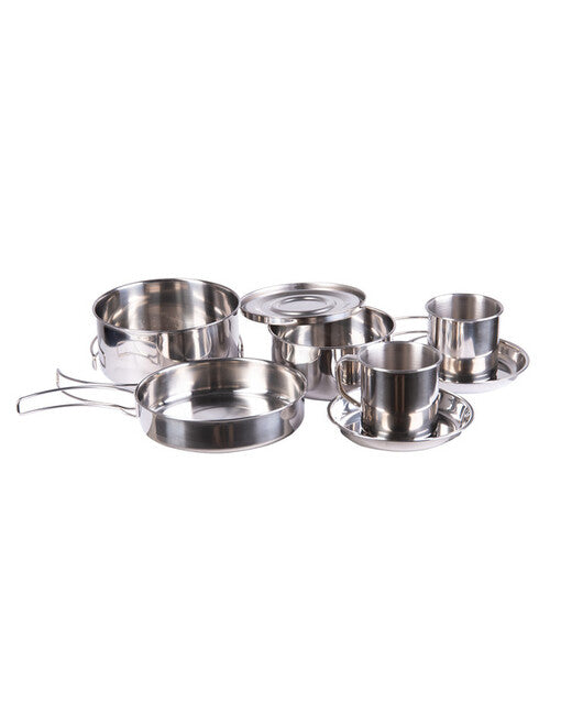 Mil-Tec Kitchen in acciaio inox 8 pezzi.