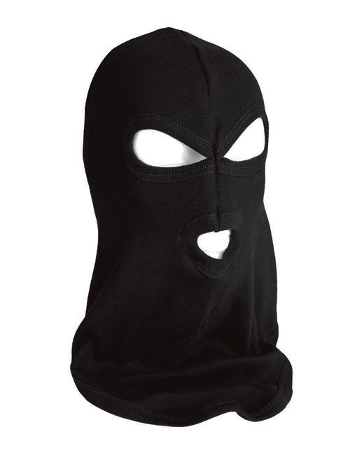 Mil-Tec Cotton cappuccio con 3 fori, nero
