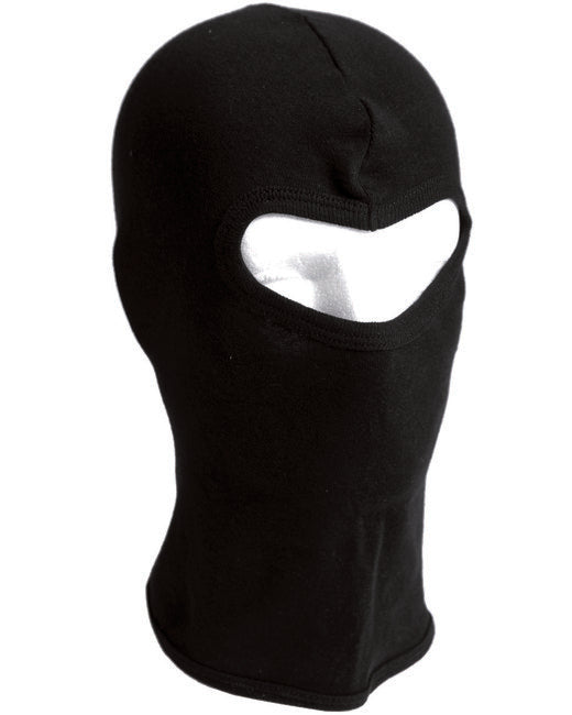 Mil-Tec cappuccio in maglia a costine sottili 1 foro, nera
