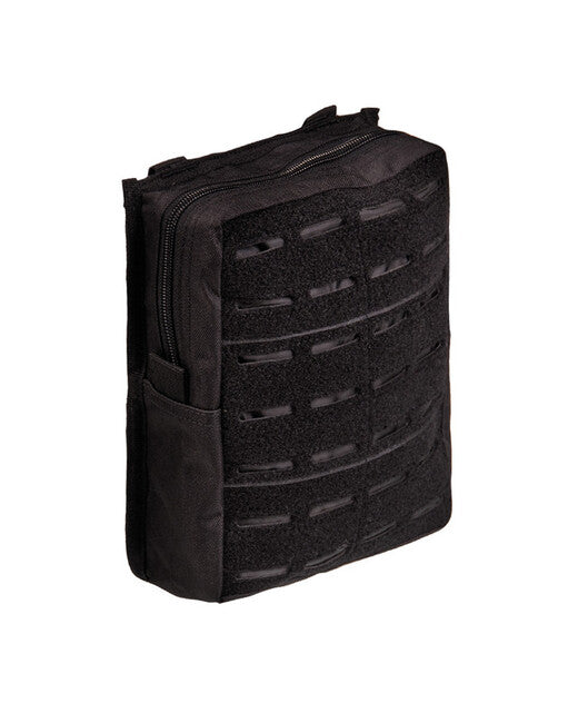 Mil-Tec Custodia multifunzione Grande Molle tagliata al laser, nera