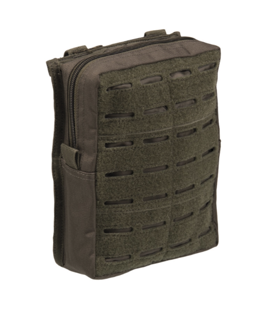 Mil-Tec Custodia multifunzione Grande Molle tagliata al laser, oliva