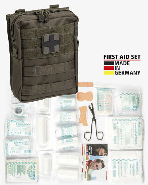 Mil-Tec Leina kit di pronto soccorso set pro 43, verde