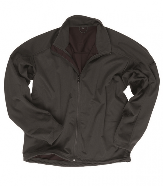 Mil-Tec lite Softshell giacca 3-strati leggera, nera
