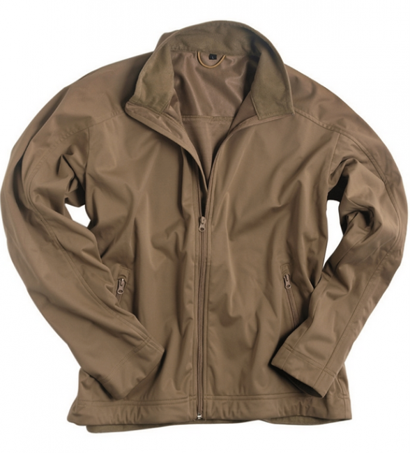 Mil-Tec lite giacca Softshell 3-strati leggera, Coyote