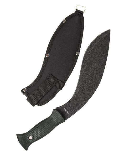 Mil-Tec Machete KUKRI nylon. fodero, nero