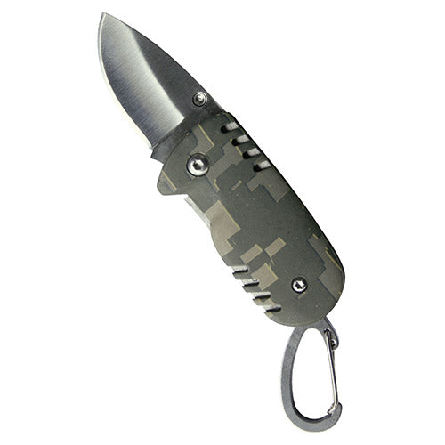 Mil-Tec Coltello di chiusura con moschettone, at-digital, 9 cm