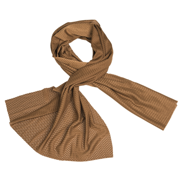 Mil-Tec Sciarpa da cecchino in maglia 190x50cm, Coyote