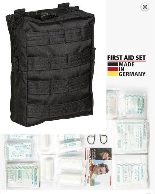 Mil-Tec kit di pronto soccorso Grande, nero