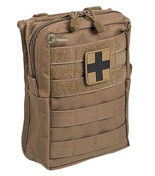 Mil-Tec Kit di pronto soccorso Molle Grande, Coyote scuro