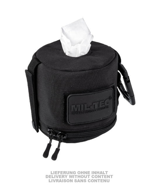 Mil-Tec Distributore di fazzoletti, nero