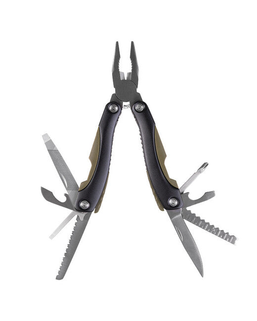 Mil-Tec multitool, nero/verde