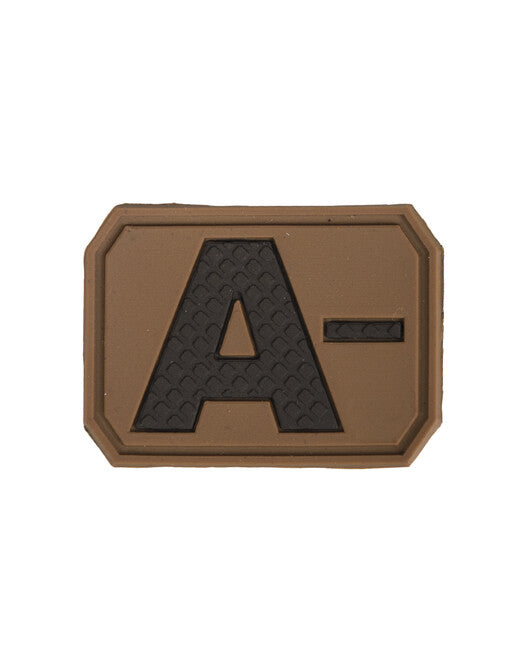 Mil-Tec Toppa in velcro 3D gruppo sanguigno A- , Coyote