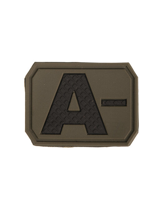 Mil-Tec Cerotto in velcro 3D gruppo sanguigno A- verde