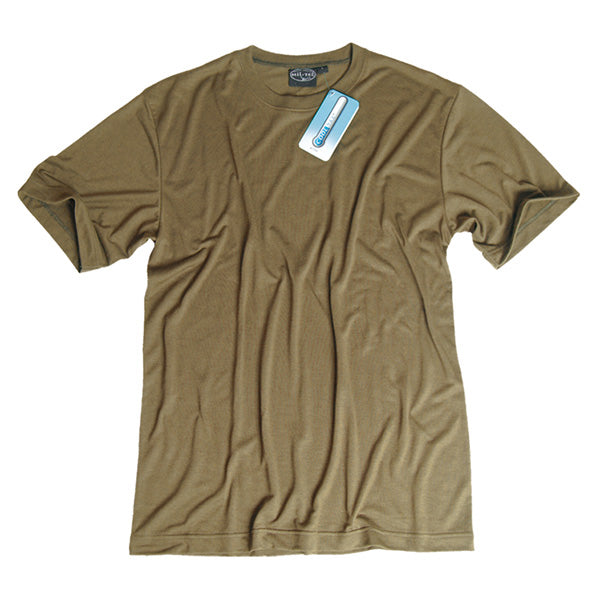Mil-Tec Camicia COOLMAX® a maniche corte, colore Coyote