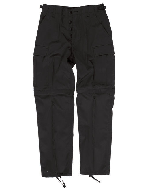 Mil-Tec Pantaloni BDU ZIP-OFF staccabili, neri
