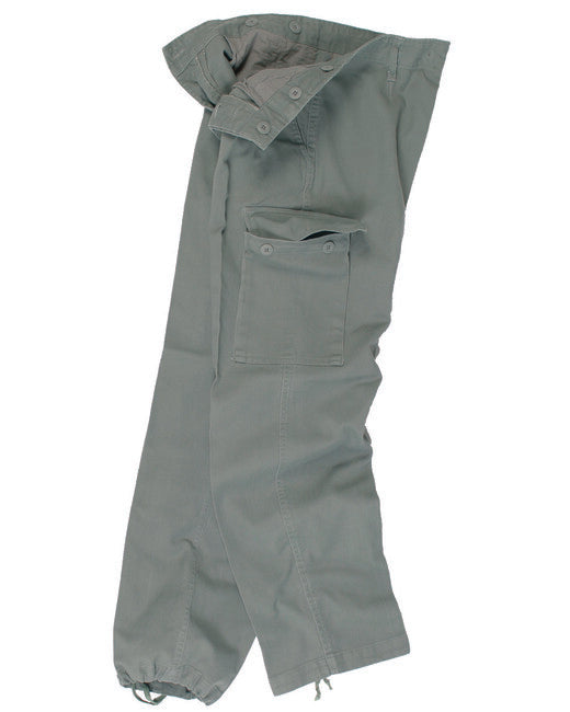 Mil-Tec Pantaloni BW tipo fustagno prelavati, oliva