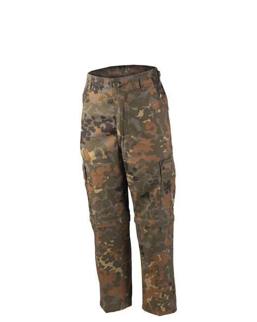 Mil-Tec Bambini pantaloni US BDU ZIP-OFF flecktarn