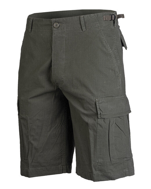 Mil-Tec Pantaloni corti BDU tipo US rip-stop prelavati, oliva