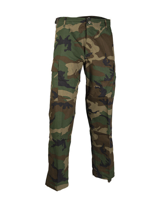 Mil-Tec Pantaloni US BDU da Campo rip-stop Woodland