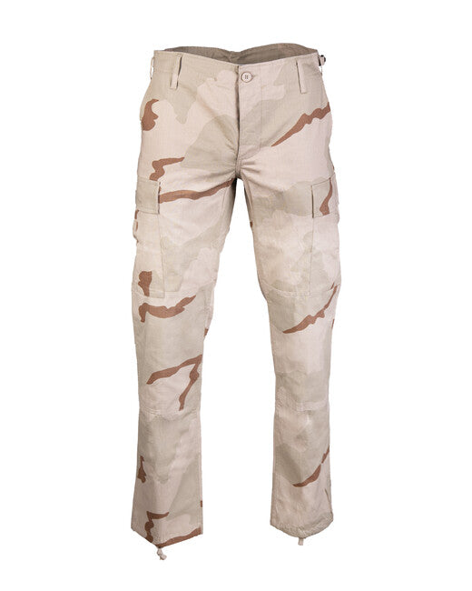 Mil-Tec US BDU SLIM FIT pantaloni field rip-stop 3col.desert