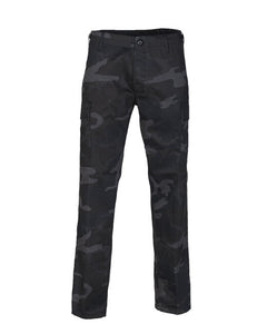 Mil-Tec US Ranger BDU Straight Cut Pants, Black Camo