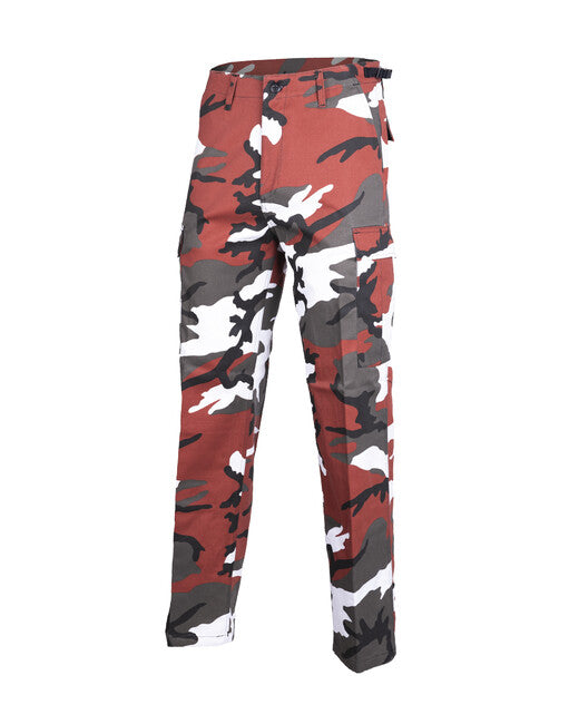 Mil-Tec Pantaloni US BDU tipo Ranger, mimetici rossi