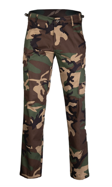 Mil-Tec Pantaloni US Ranger BDU Straight Cut, Woodland