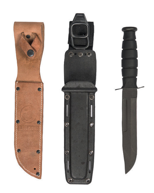 Mil-Tec USMC coltello da Combattimento fodero in pelle