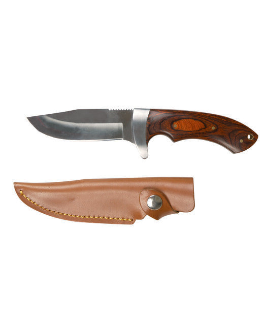 Mil-Tec Coltello da caccia con lama in legno