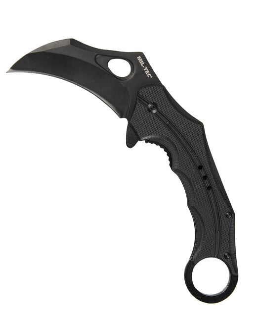 Mil-Tec G10 Karambit coltello, nero