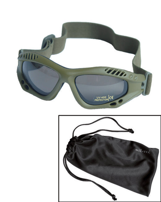 Mil-Tec Commando Air occhiali, fumo