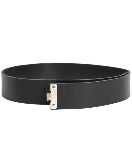 Mil-Tec Cintura RW in pelle senza fibbia, nera Repro