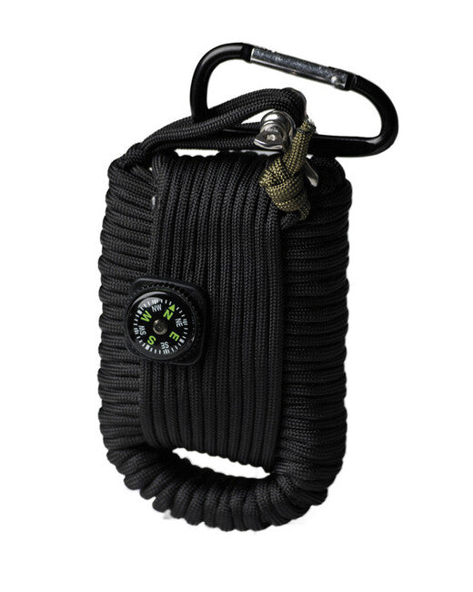 Mil-Tec Paracord kit di sopravvivenza Grande, nero