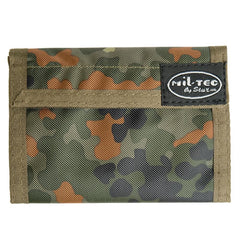 Mil-Tec portafoglio con chiusura a strappo, flecktarn