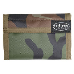 Mil-Tec portafoglio con chiusura a strappo, Woodland