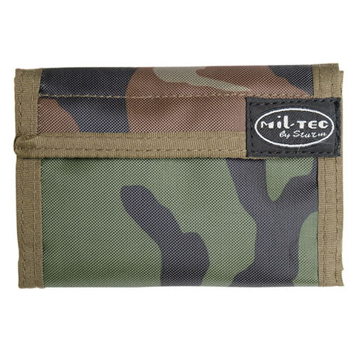 Mil-Tec portafoglio con chiusura a strappo, Woodland