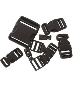 Mil-Tec Set di 9 fibbie, nero