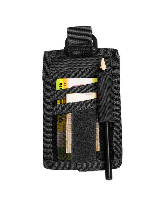Mil-Tec Custodia per documenti con velcro, nero