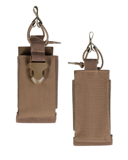Mil-Tec custodia per radio con attacco in velcro, Coyote