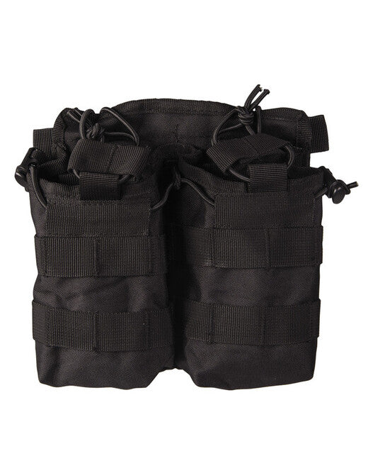 Mil-Tec Custodia per caricatore doppio M4/M16, nero