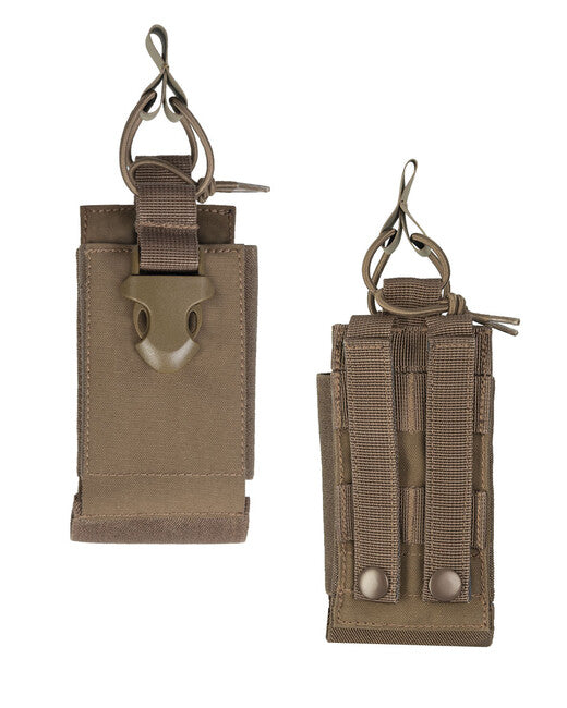 Mil-Tec Fondina Open Molle per walkie-talkie, Coyote