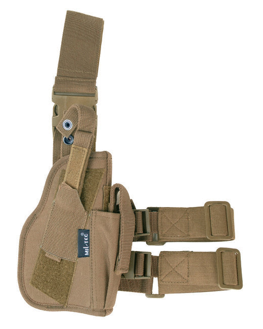 Mil-Tec fondina per pistola fondina cosciale destra, Coyote