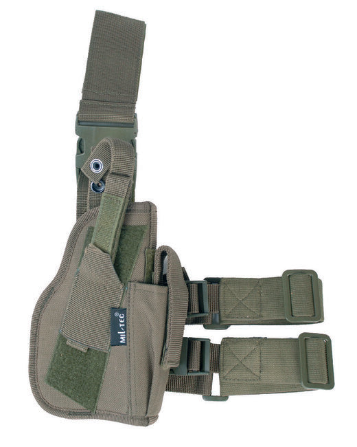 Mil-Tec fondina per pistola cosciale Giusta, oliva