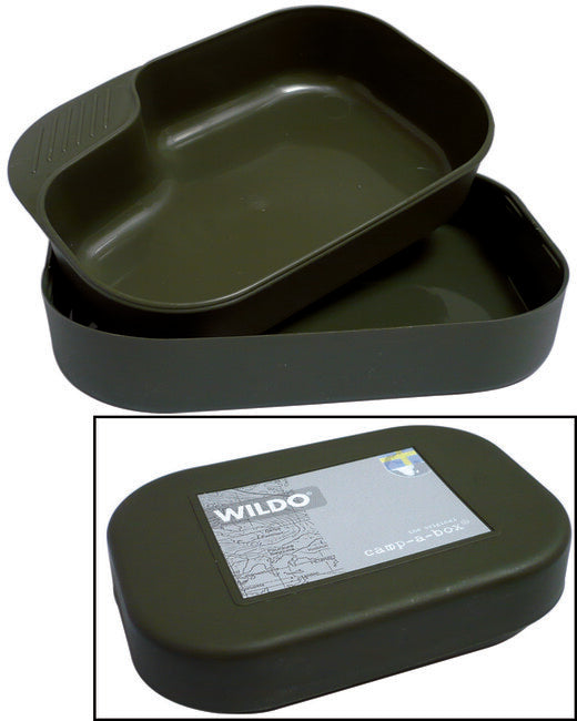 Mil-Tec Wildo® Camp-A-Box stoviglie in plastica, oliva