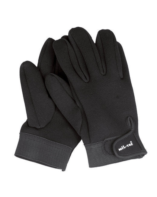 Mil-Tec Guanti Neopren 3 mm corti, neri