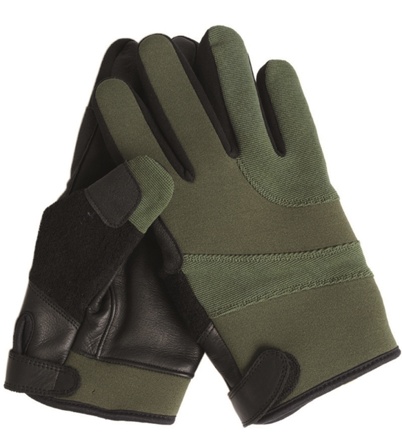 Mil-Tec Guanti in Neoprene/kevlar, oliva