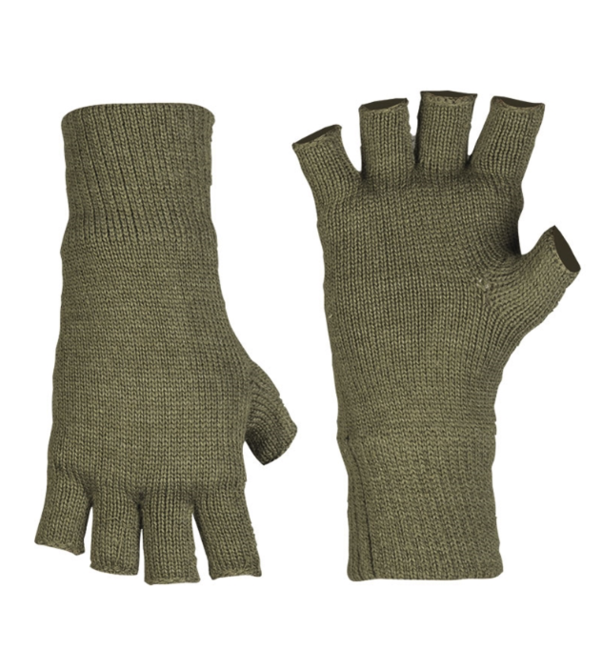 Mil-Tec Thinsulate™ guanti senza dita in maglia, oliva