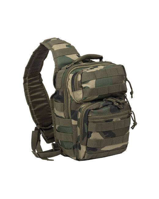 Mil-Tec Rucksack Assault piccolo monospalla, Woodland