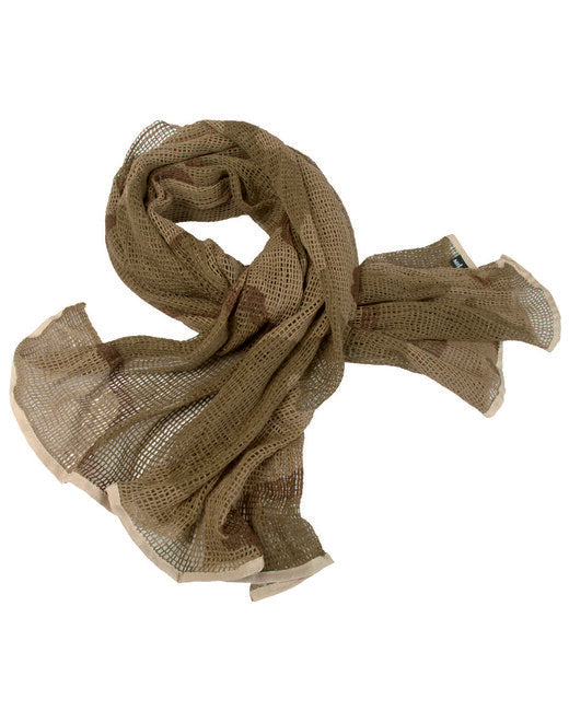 Mil-Tec Sciarpa in rete 190x90cm 3col Deserto